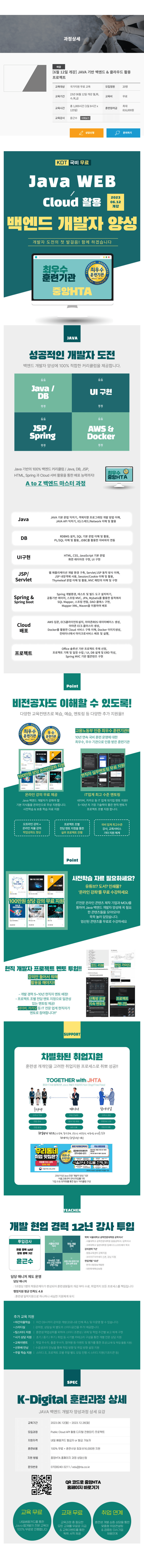 JAVA 기반 백엔드 & 클라우드 활용 프로젝트 상세 정보